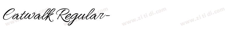 Catwalk Regular字体转换 Catwalk Regular字体转换